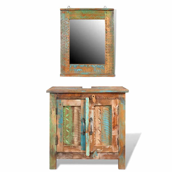 Bathroom Vanity with Mirror Solid Wood