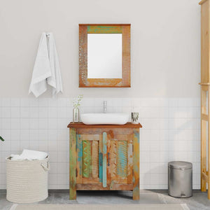 Bathroom Vanity with Mirror Solid Wood