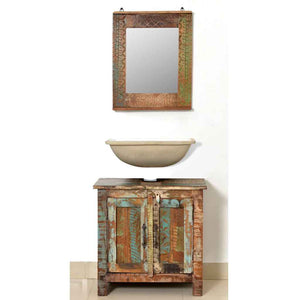 Bathroom Vanity with Mirror Solid Wood