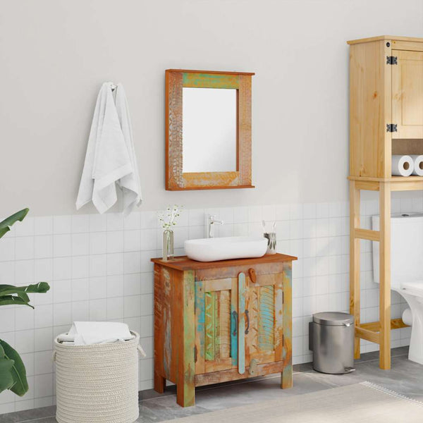 Bathroom Vanity with Mirror Solid Wood