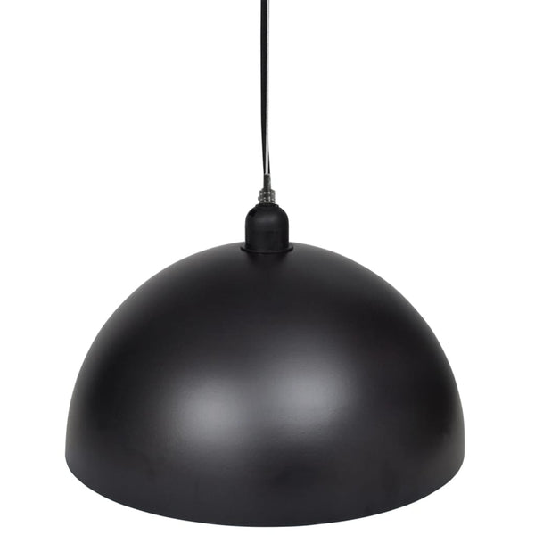 vidaXL Ceiling Lamp 2 pcs. Height-Adjustable Hemispherical Black