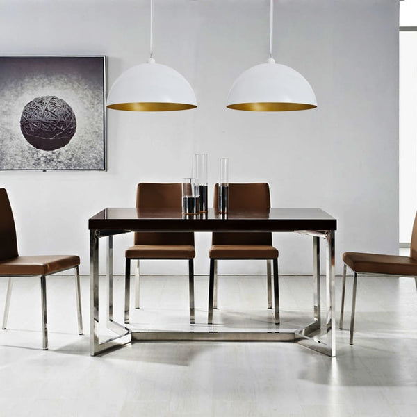 vidaXL Ceiling Lamp 2 pcs. Height-Adjustable Hemispherical White