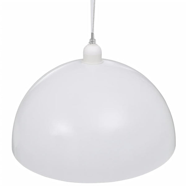vidaXL Ceiling Lamp 2 pcs. Height-Adjustable Hemispherical White
