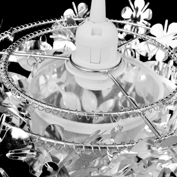 Leaves Sequins Pendant Crown Lamp Silver