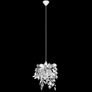 Leaves Sequins Pendant Crown Lamp Silver