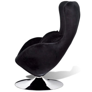 vidaXL Egg-Shaped Chair Black