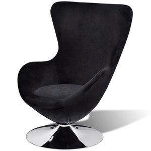 vidaXL Egg-Shaped Chair Black