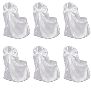6 x Chair Cover for Wedding Banquet White