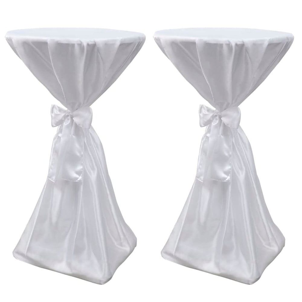 2 x Table Cover Bar Table Cover white 70 cm