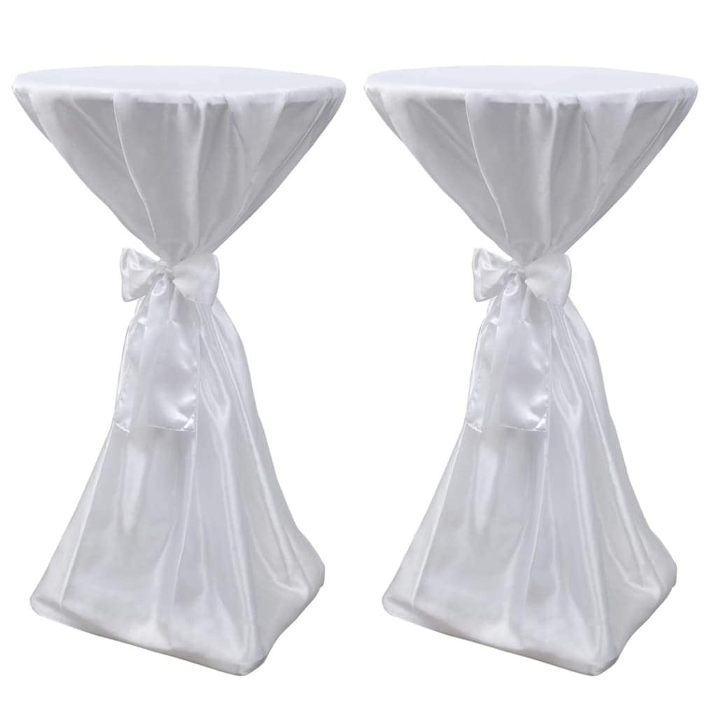 2 x Table Cover Bar Table Cover white 70 cm