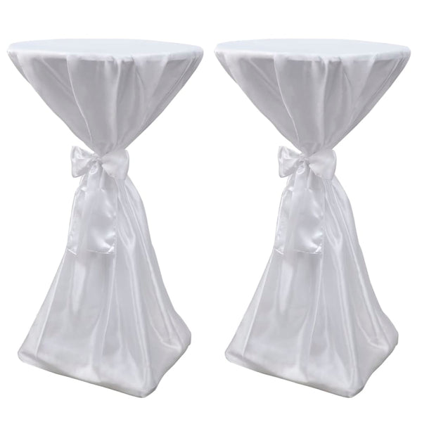 2 x Table Cover Bar Table Cover white 70 cm