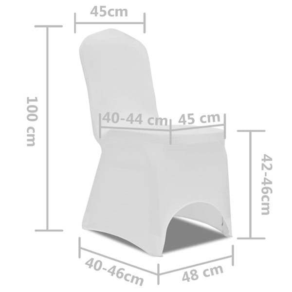 50 x Chair Cover Stretch Cover White