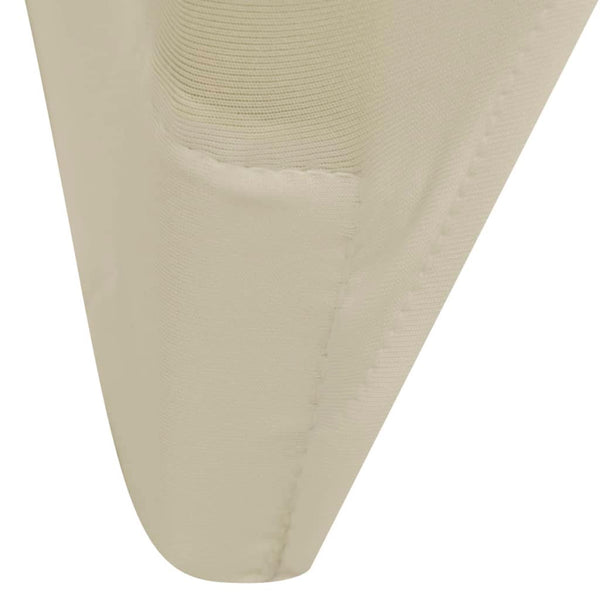 6 x Chair Cover Stretch Cover Cream-colored
