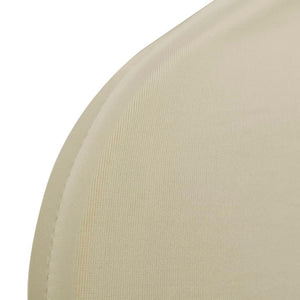 6 x Chair Cover Stretch Cover Cream-colored