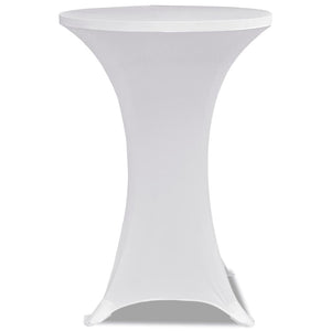 2 x Stretch Table Cover for Bar Table Ø60 cm white