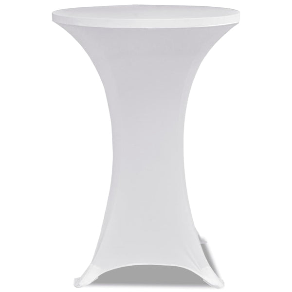 2 x Stretch Table Cover for Bar Table Ø60 cm white