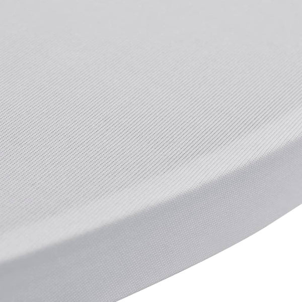 2 x Spandex Poseur Table Cover Ø80 cm white