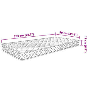 vidaXL Memory Foam Mattress 200×90×17 cm Soft