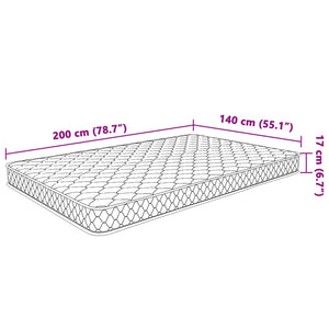 vidaXL Memory Foam Mattress Cold Foam Mattress 200 x 140 x 17 cm Soft