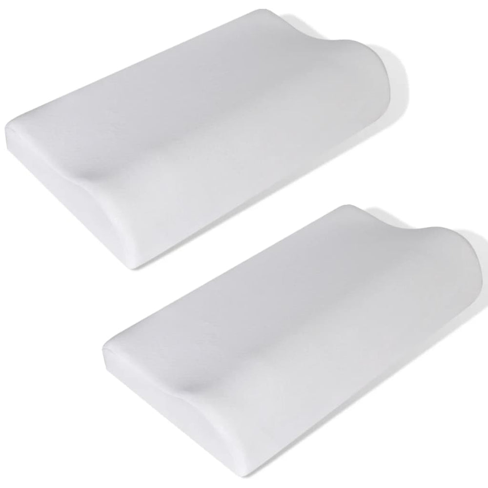 2 x Orthopedic Memory Foam Pillow Sleep Pillow Head Pillow