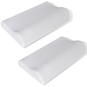 2 x Orthopedic Memory Foam Pillow Sleep Pillow Head Pillow