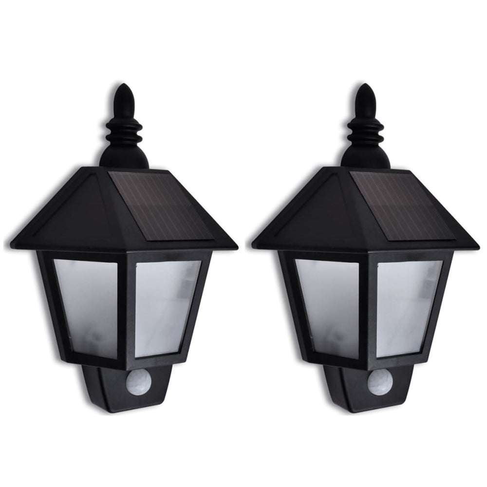 vidaXL Solar Wall Lights with Motion Sensor 2 pcs.