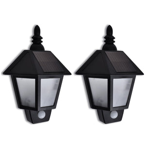 vidaXL Solar Wall Lights with Motion Sensor 2 pcs.
