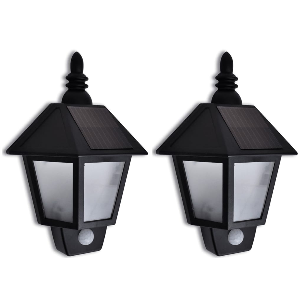 vidaXL Solar Wall Lights with Motion Sensor 2 pcs.