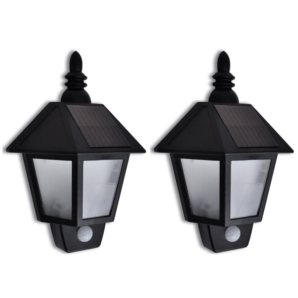 vidaXL Solar Wall Lights with Motion Sensor 2 pcs.