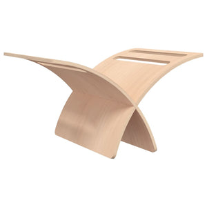 vidaXL Newspaper Rack Wood Freestanding Natural