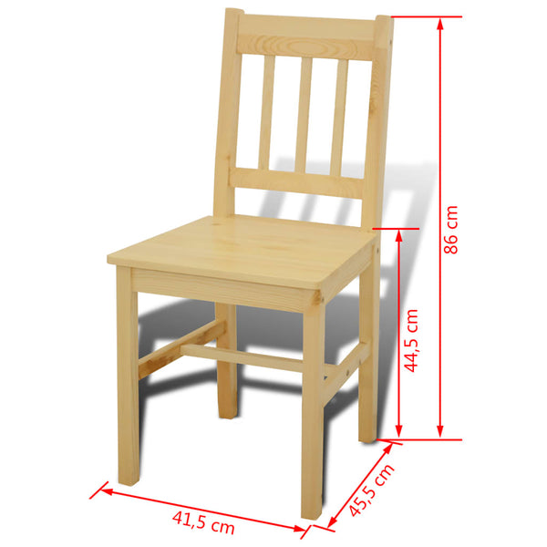 Dining Table Wooden Table with 4 Wooden Chairs Dining Set Dining Group