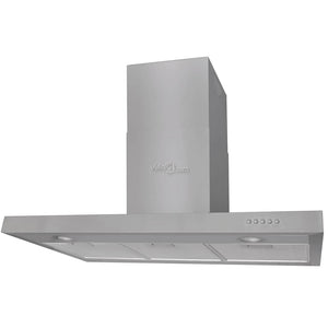 vidaXL Integrated Extractor Hood Stainless Steel 900 mm
