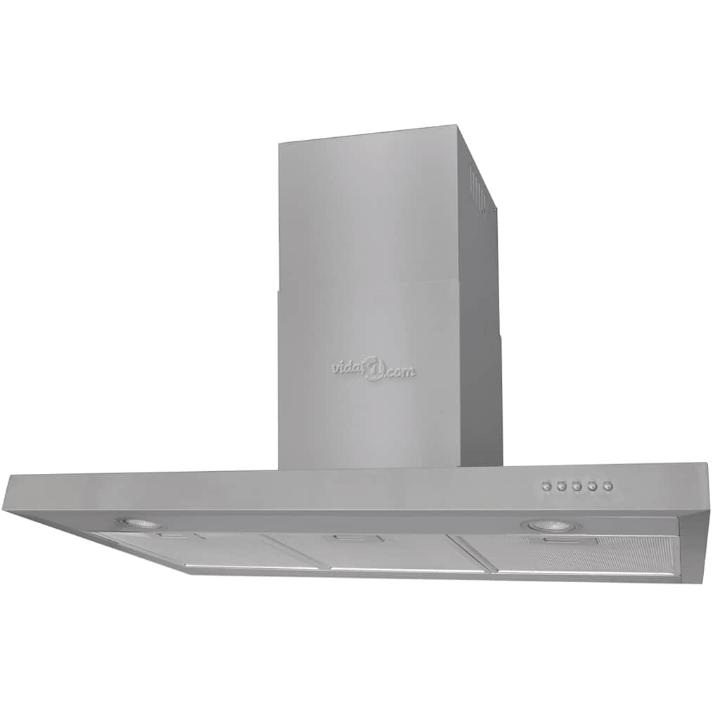 vidaXL Integrated Extractor Hood Stainless Steel 900 mm