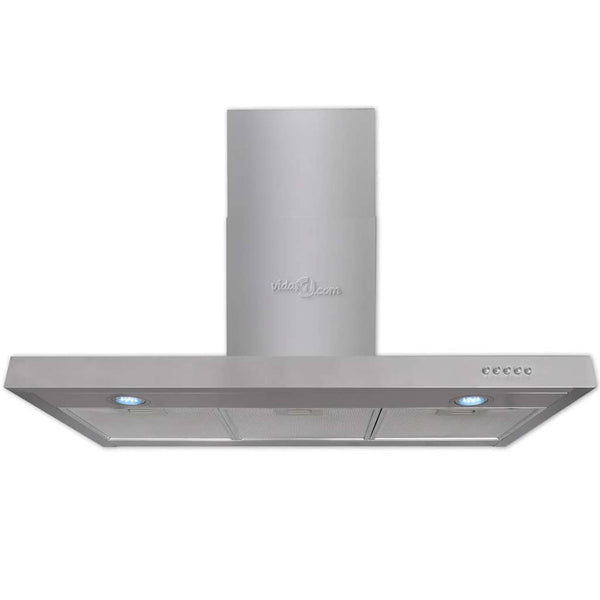 vidaXL Integrated Extractor Hood Stainless Steel 900 mm