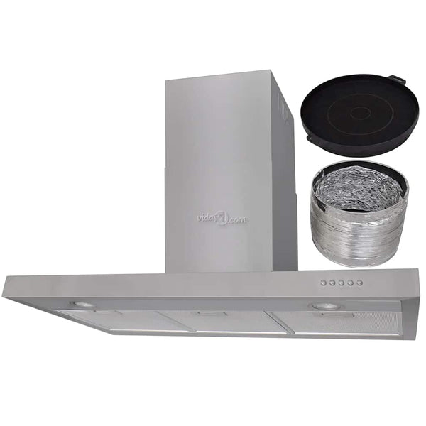 vidaXL Integrated Extractor Hood Stainless Steel 900 mm