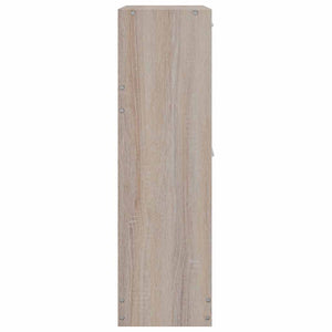vidaXL Shoe Cabinet Wood in Oak Look with 2 Shoe Tippers