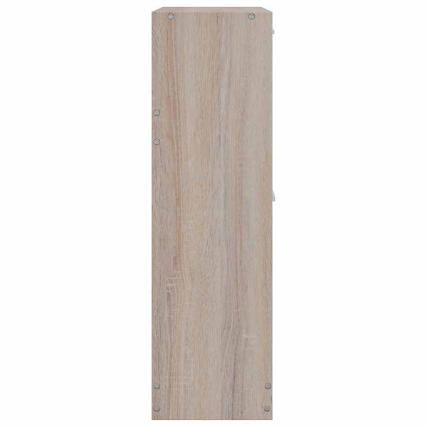 vidaXL Shoe Cabinet Wood in Oak Look with 2 Shoe Tippers