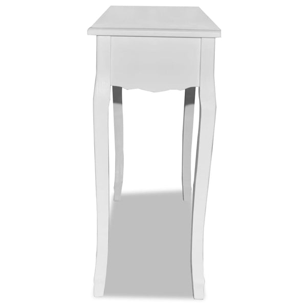 vidaXL Dressing Table Console Table White