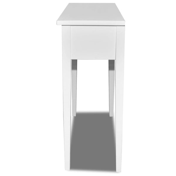 vidaXL Dressing Table Console Table with two Drawers White