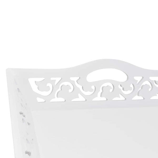 vidaXL Serving/Side Table with Tray White