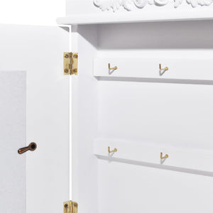 vidaXL Key Box with Photo Frame White