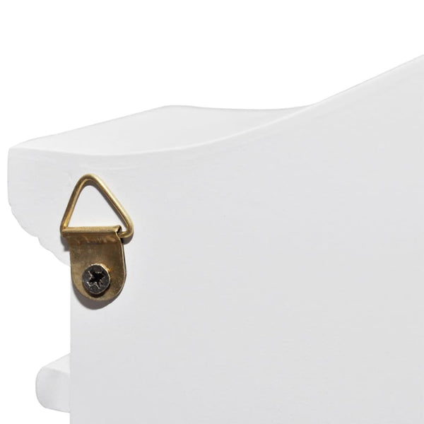 vidaXL Key Box with Photo Frame White
