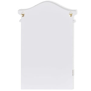 vidaXL Key Box with Photo Frame White