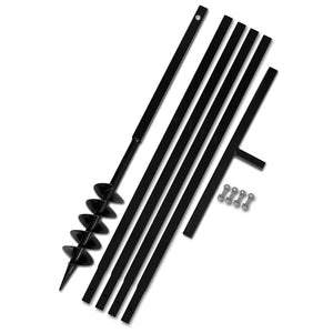 Earth auger with handle 100 mm extension pipe 5 m