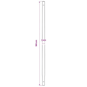 Earth auger with handle 100 mm extension pipe 5 m