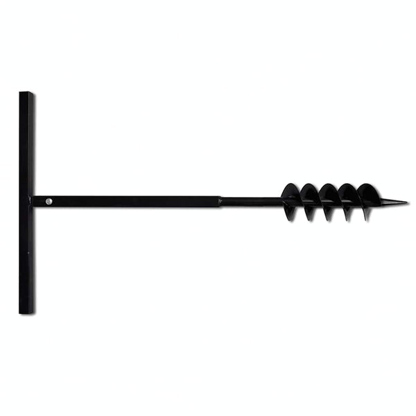 Earth auger with handle 100 mm extension pipe 5 m
