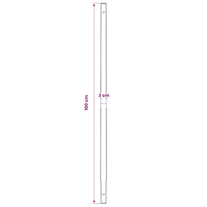 Earth auger with handle 100 mm extension pipe 9 m