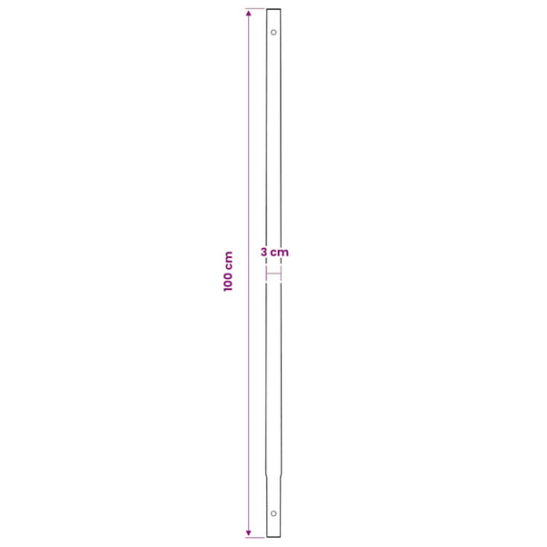 Earth auger with handle 100 mm extension pipe 9 m