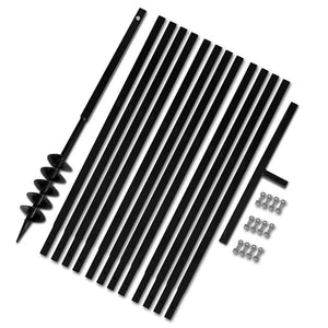 Earth auger with handle 100 mm extension tube 13 m