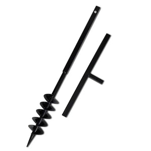 Earth auger with handle 100 mm extension tube 13 m